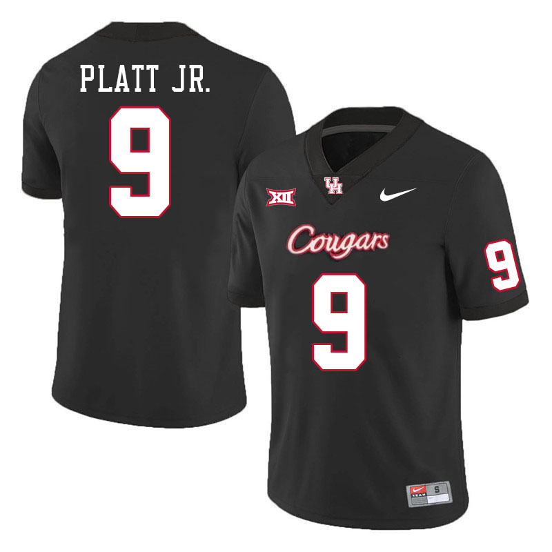 Men #9 Corey Platt Jr. Houston Cougars College Football Jerseys Stitched-Black